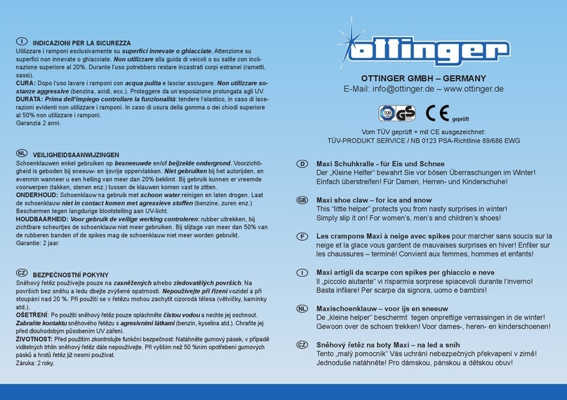 Ottinger Maxi Manuel utilisateur