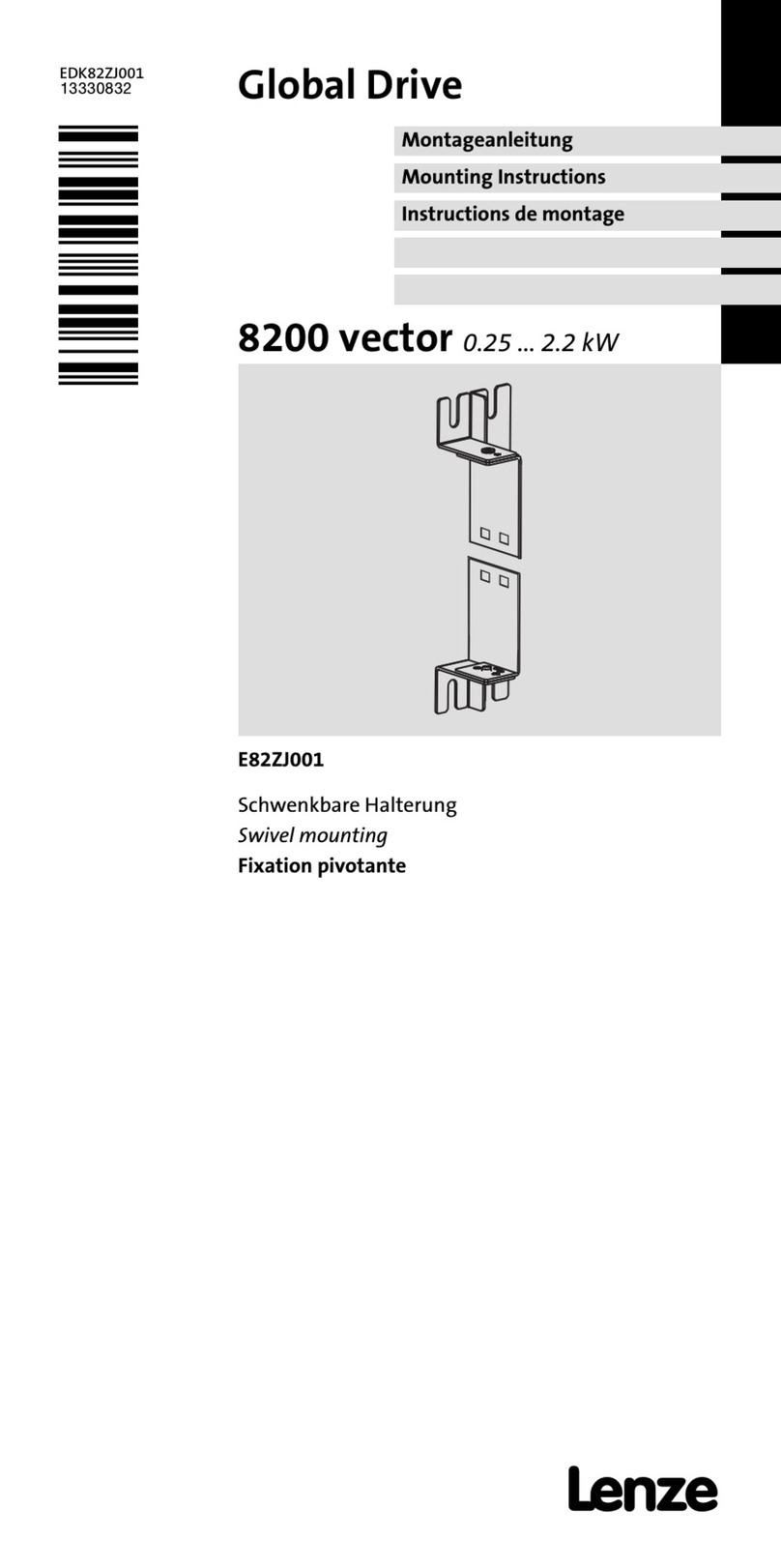 Lenze 8200 vector Manuel utilisateur