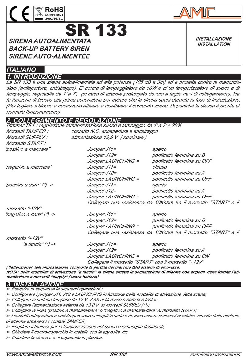 AMC SR 133 Manuel utilisateur