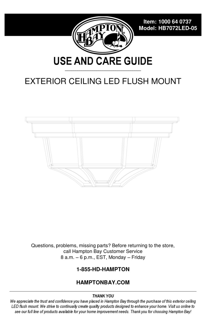 HAMPTON BAY HB7072LED-05 Manuel utilisateur HAMPTON BAY HB7072LED-05 Manuel utilisateur