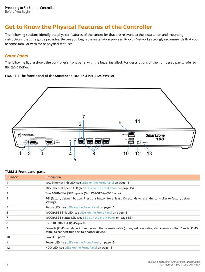 Ruckus Wireless SmartZone 100 Manuel utilisateur