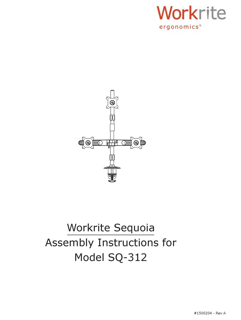 Workrite Ergonomics Sequoia SQ-312 Manuel utilisateur