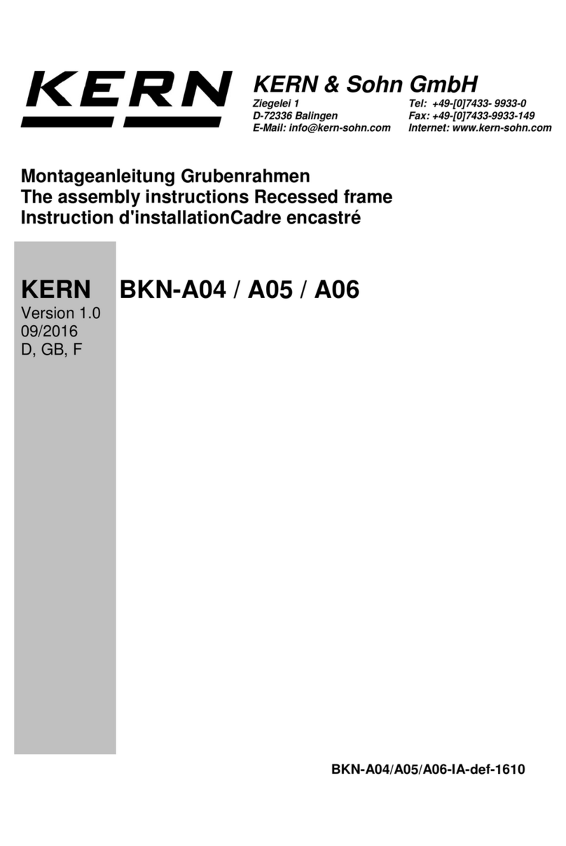 KERN BKN-A04 Manuel utilisateur KERN BKN-A04 Manuel utilisateur