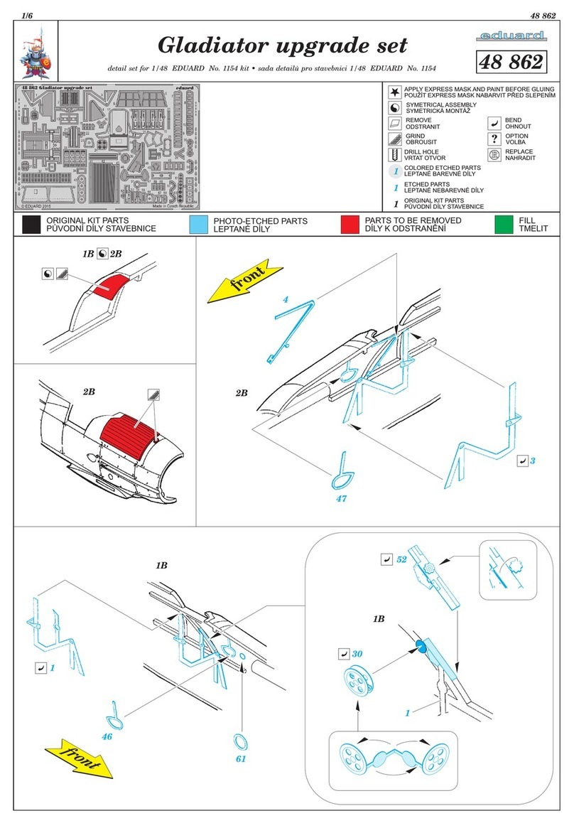 Eduard Gladiator upgrade set Manuel utilisateur