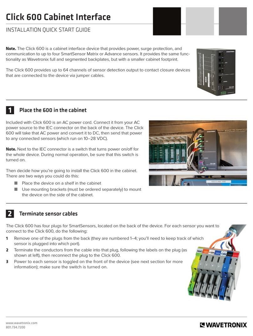 Wavetronix Click 600 Fiche technique