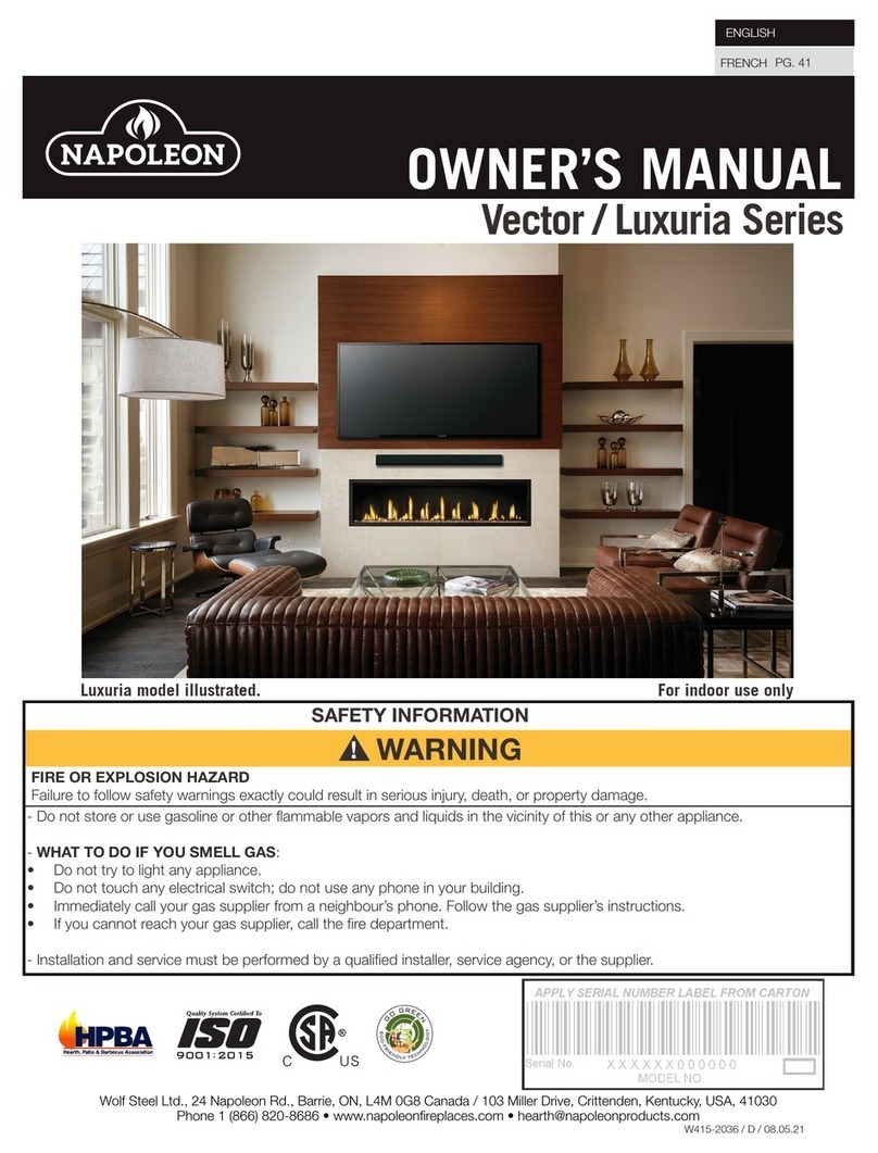 Napoleon Vector Series Manuel utilisateur