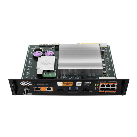 GDC SR-1000 STANDALONE INTEGRATED MEDIA BLOCK Manuel utilisateur