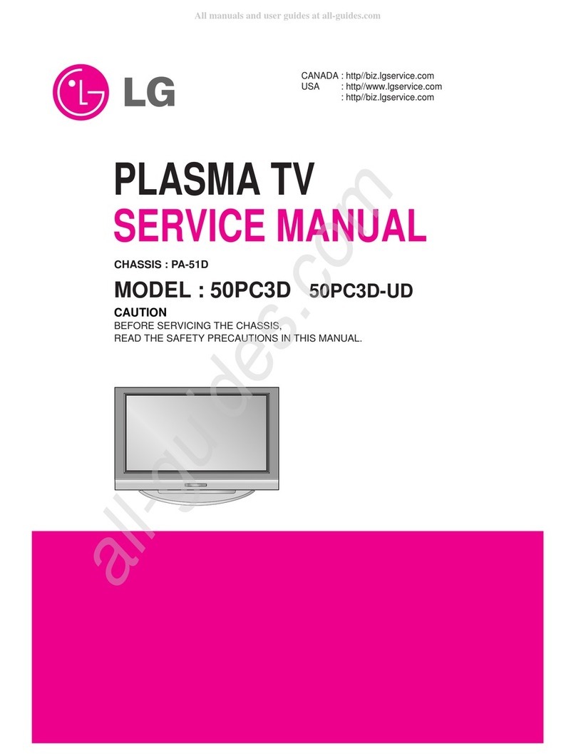 LG 50PC3D -  - 50" Plasma TV Manuel utilisateur
