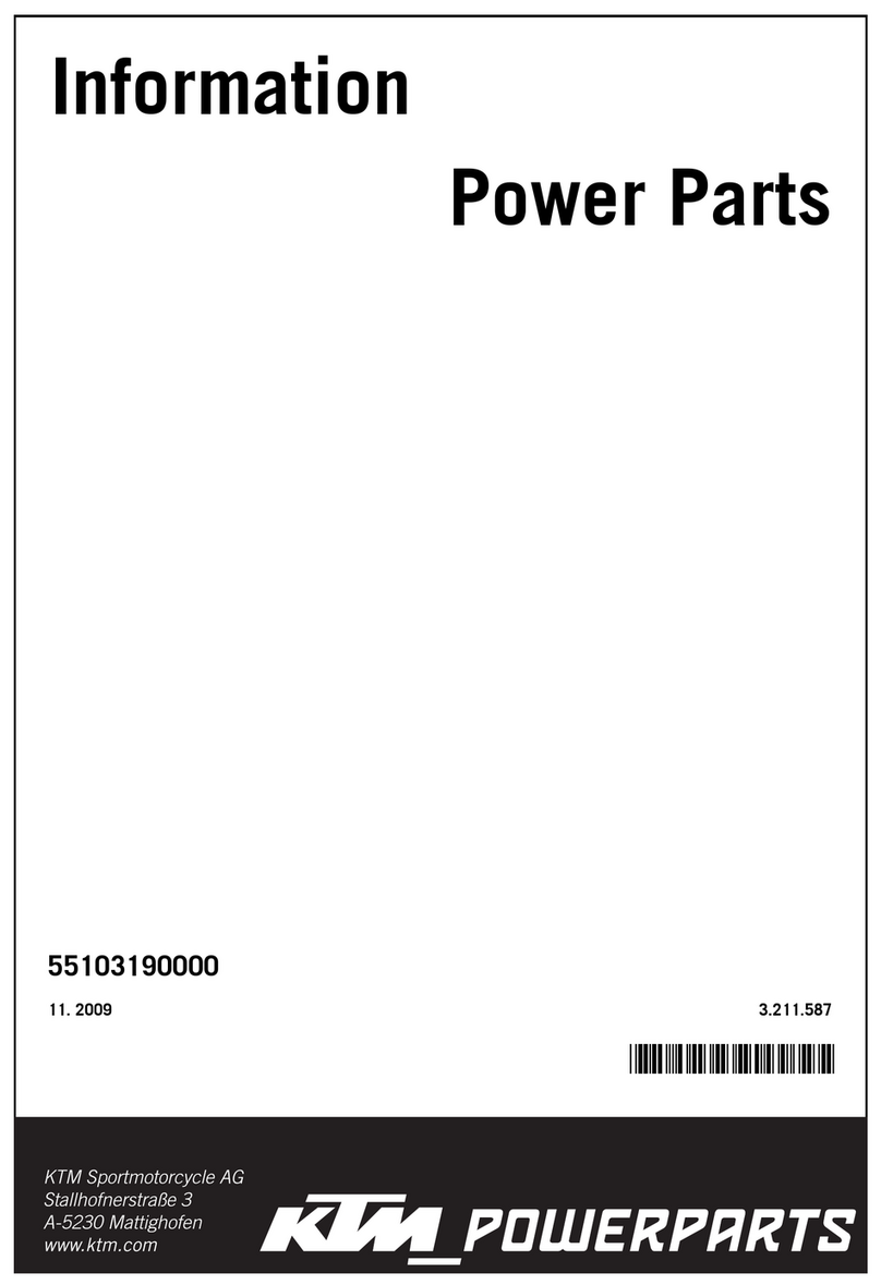 KTM 55103190000 Manuel du propriétaire