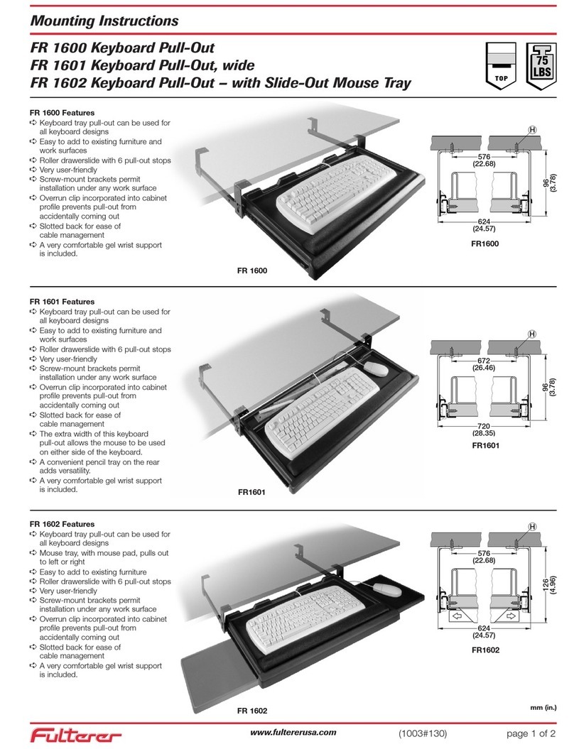 Fulterer FR 1600 Manuel utilisateur