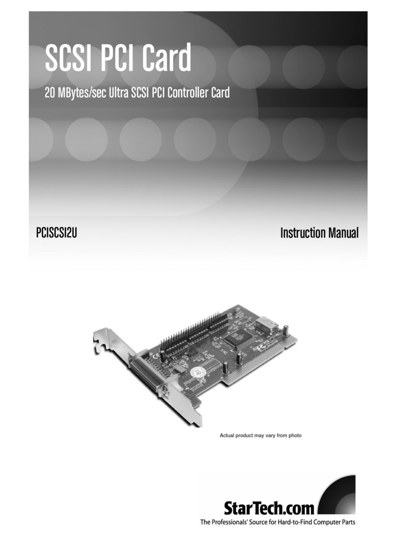 StarTech.com PCISCSI2U Manuel utilisateur