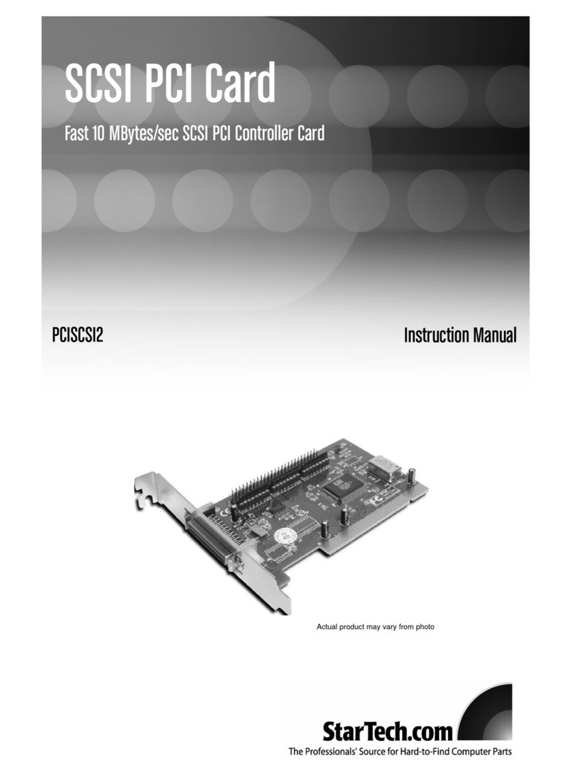 StarTech.com PCISCSI2 Manuel utilisateur