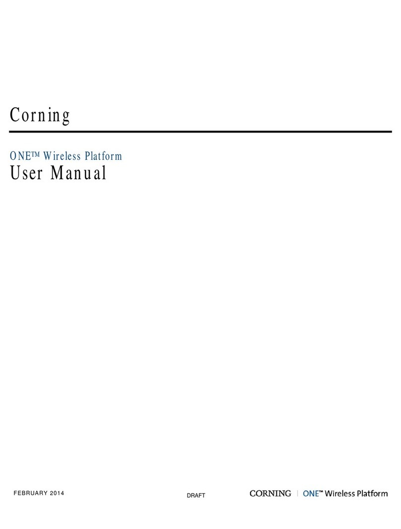 CORNING ONE Manuel utilisateur