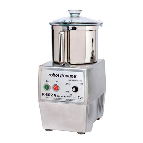 Robot Coupe E Series Manuel utilisateur Robot Coupe E Series Manuel utilisateur