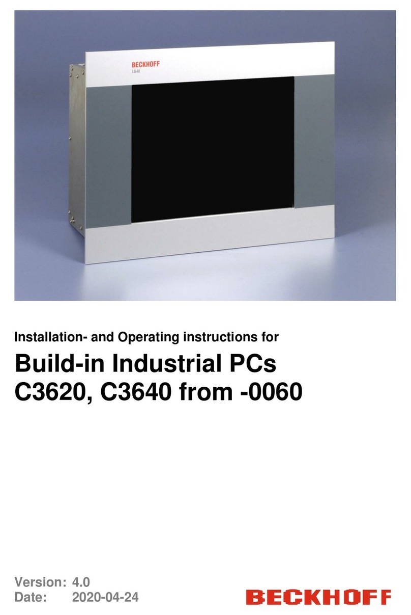 Beckhoff C3620 Manuel utilisateur