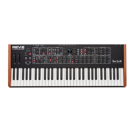 Dave Smith Instruments Prophet Rev2 Manuel utilisateur Dave Smith Instruments Prophet Rev2 Manuel utilisateur