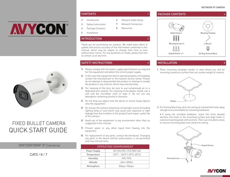 AVYCON CAT5 Manuel utilisateur