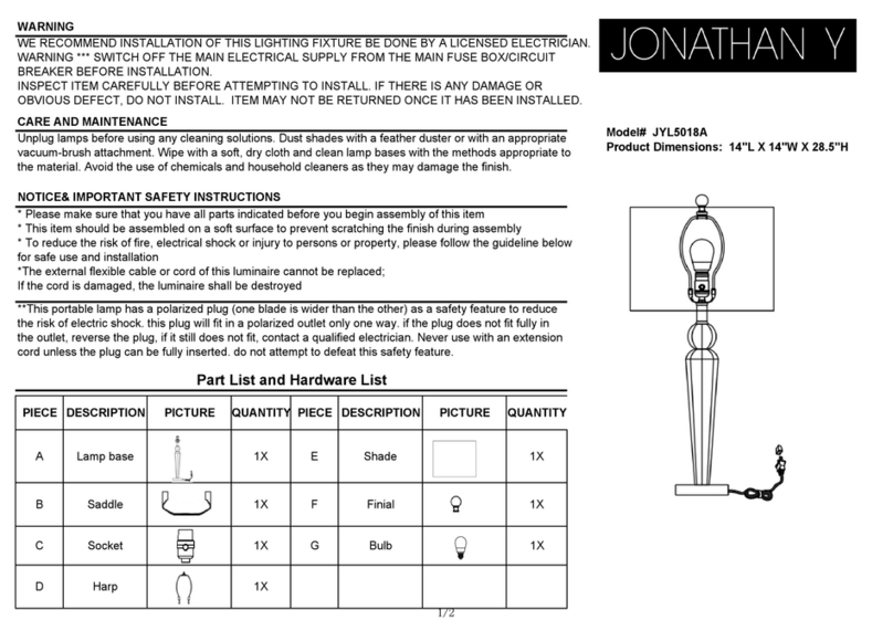 JONATHAN Y JYL5018A Manuel utilisateur JONATHAN Y JYL5018A Manuel utilisateur