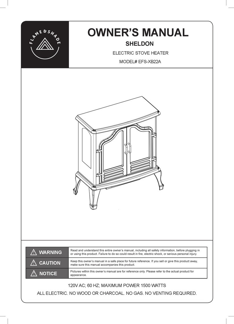 Flame & Shade SHELDON Manuel utilisateur Flame & Shade SHELDON Manuel utilisateur
