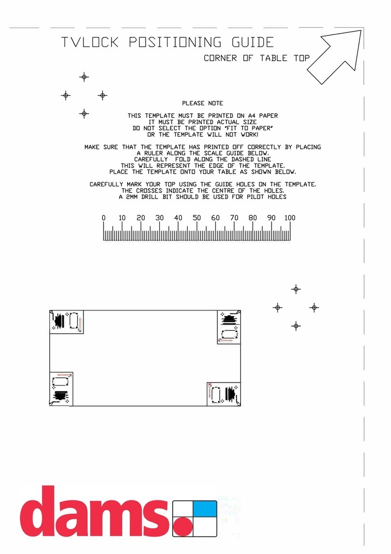 dams TVLOCK Manuel utilisateur