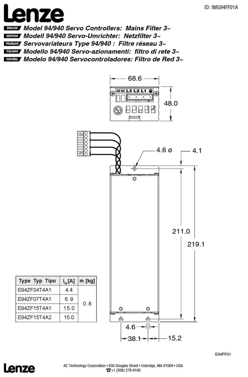 Lenze 94/940 Manuel utilisateur