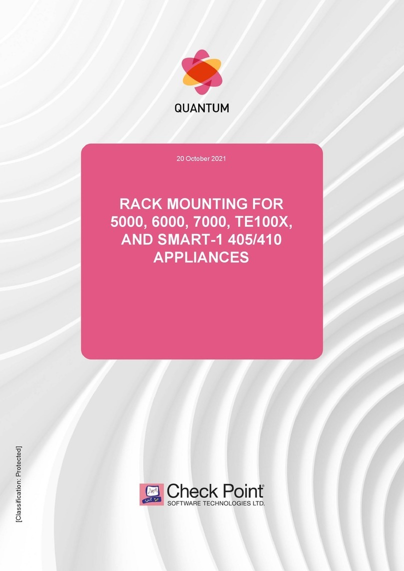 Checkpoint CPAC-RAIL-5000 Manuel utilisateur
