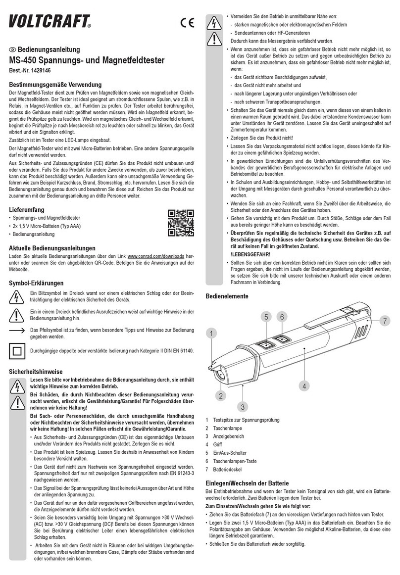 VOLTCRAFT MS-450 Manuel utilisateur