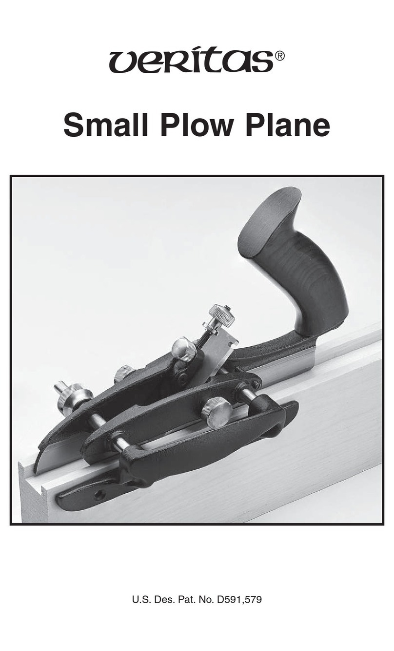 VERITAS Small Plow Plane Manuel utilisateur