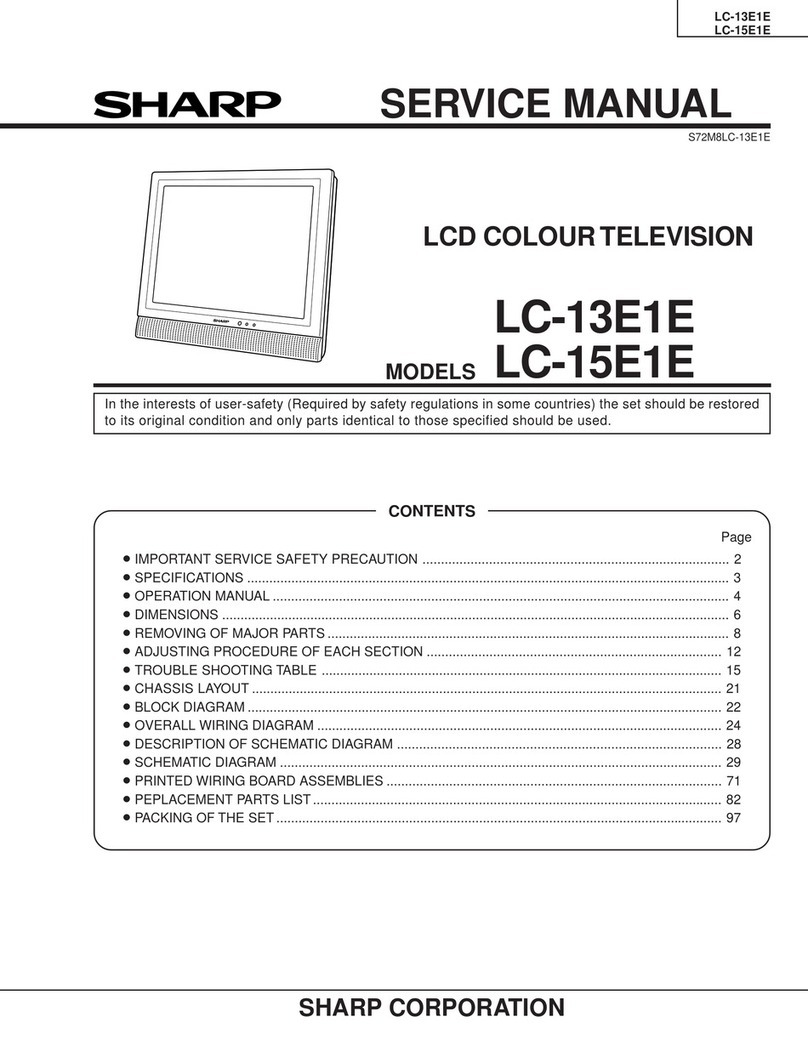 Sharp Aquos LC-13E1E Manuel utilisateur