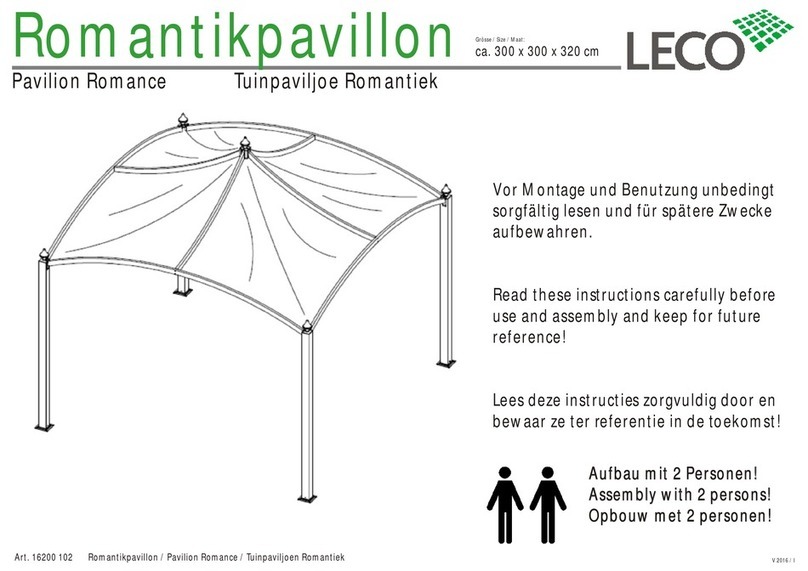 leco Pavilion Romance Manuel utilisateur