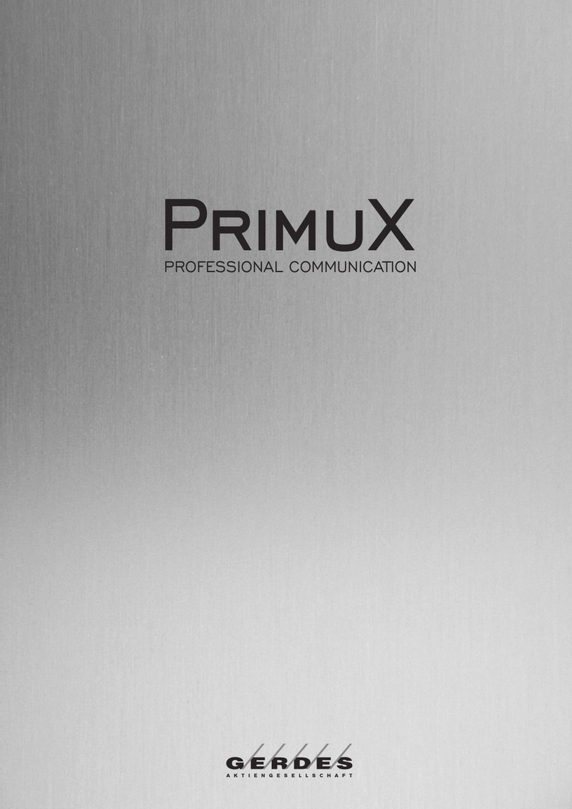 Gerdes PrimuX Manuel utilisateur