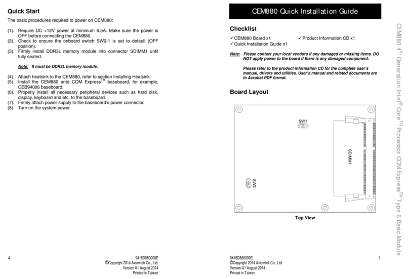 AXIOMTEK CEM880 Manuel utilisateur