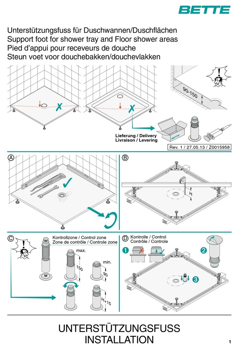 BETTE B57-0232 Manuel utilisateur BETTE B57-0232 Manuel utilisateur