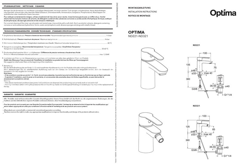 Optima ND221 Manuel utilisateur