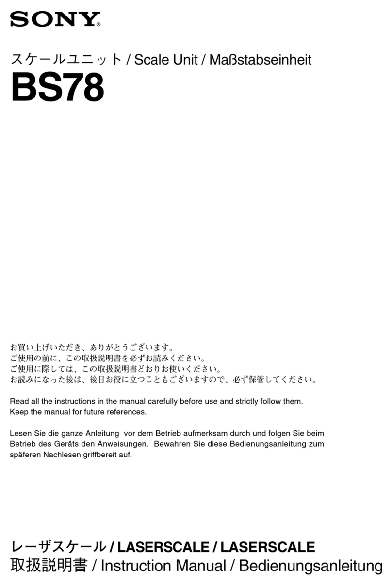 Sony BS78 Series Manuel utilisateur Sony BS78 Series Manuel utilisateur