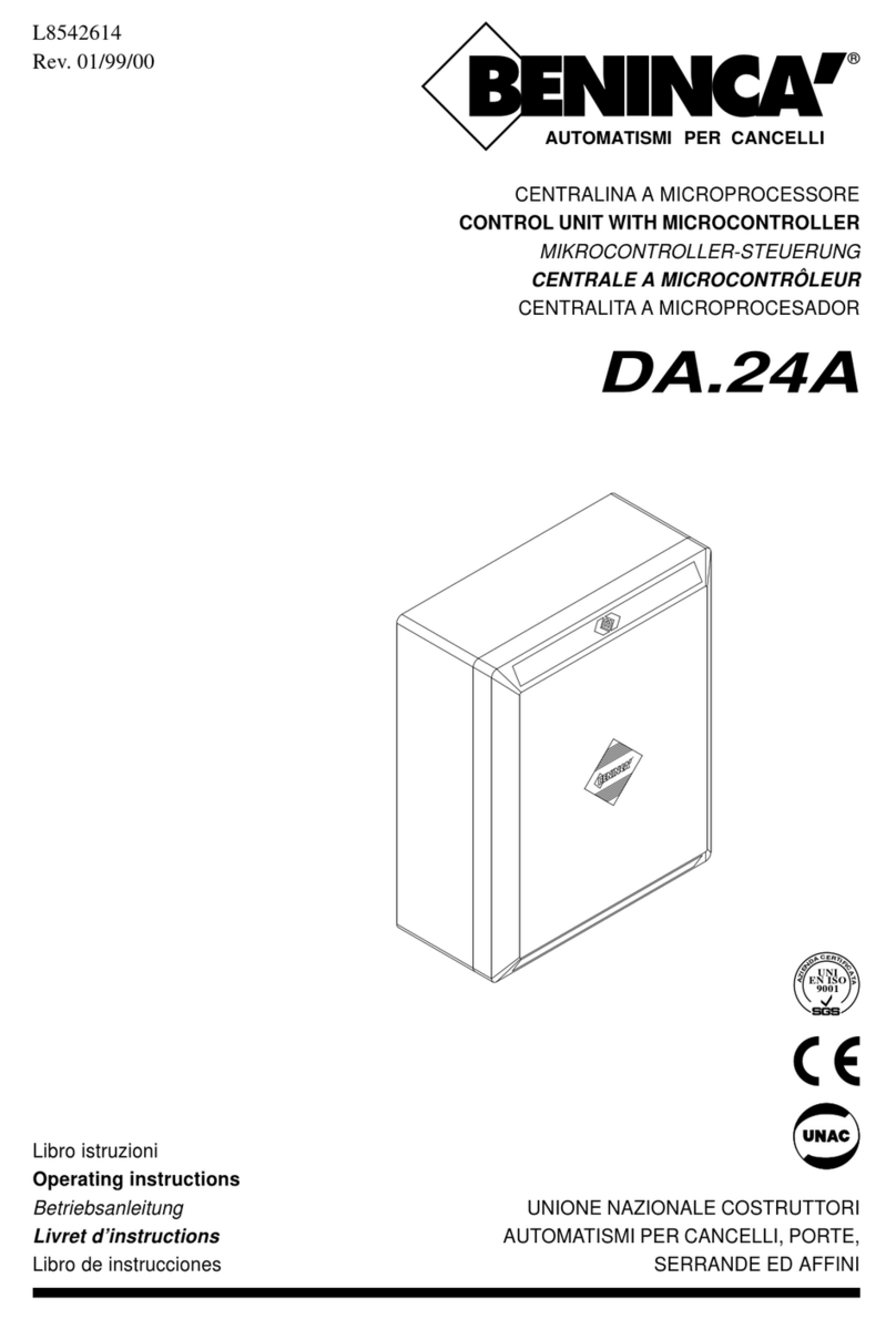 Beninca DA.24A Manuel utilisateur
