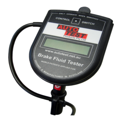 AutoTest Brake Fluid Tester Manuel utilisateur AutoTest Brake Fluid Tester Manuel utilisateur