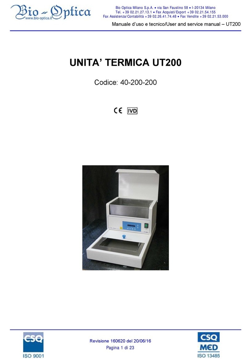 Bio-Optica UT200 Guide de dépannage