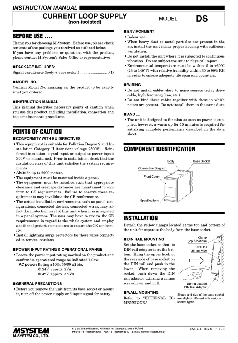 M-system DS Manuel utilisateur