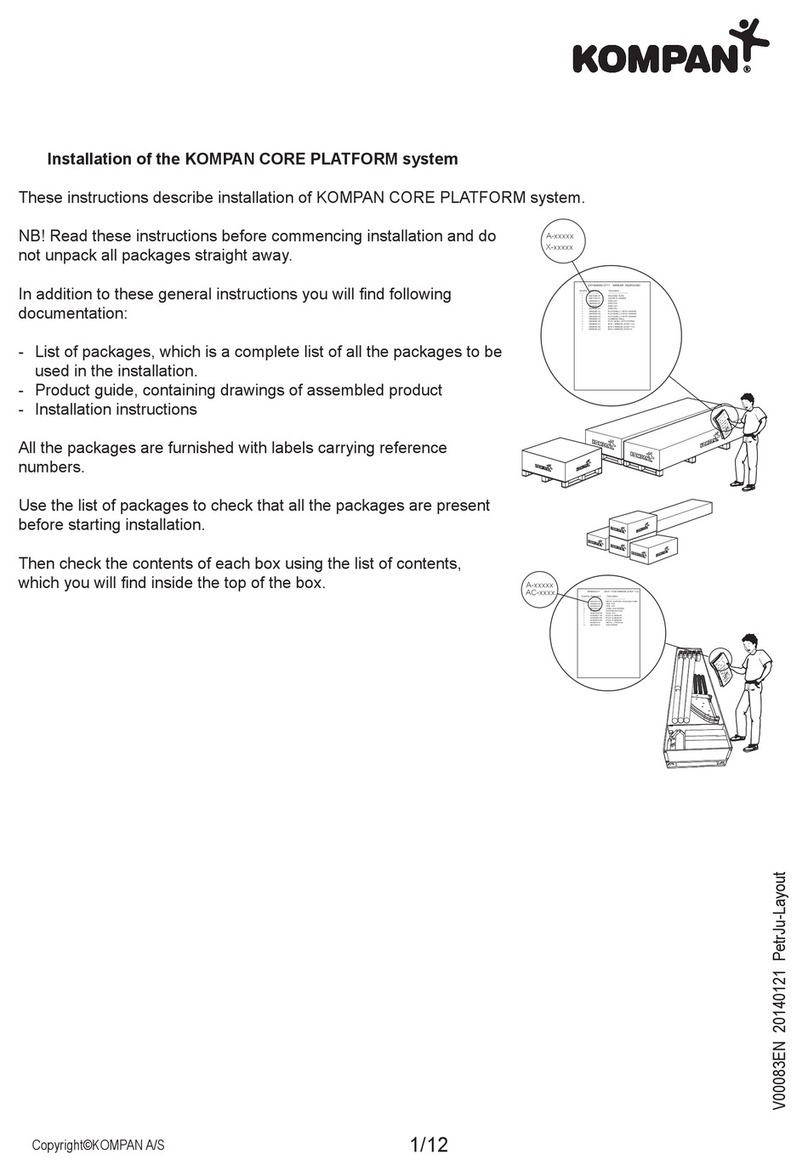 KOMPAN CORE PLATFORM Manuel utilisateur KOMPAN CORE PLATFORM Manuel utilisateur
