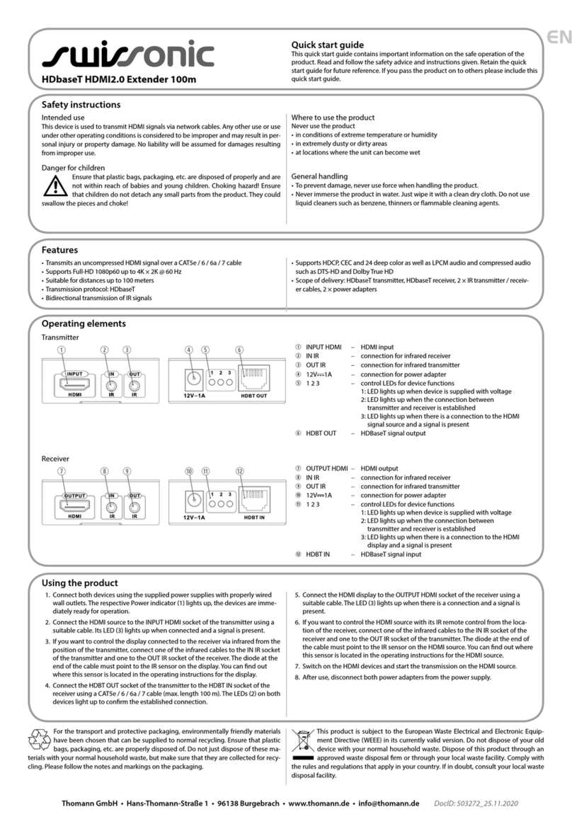 swissonic 503272 Manuel utilisateur
