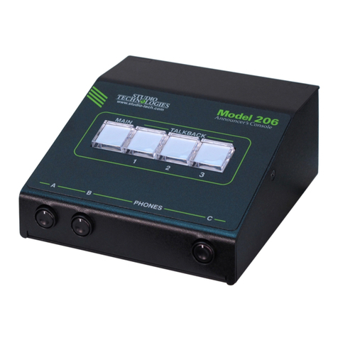 Studio Technologies 206 Manuel utilisateur Studio Technologies 206 Manuel utilisateur