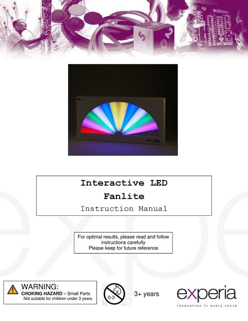 Experia Interactive LED Fanlite Manuel utilisateur Experia Interactive LED Fanlite Manuel utilisateur