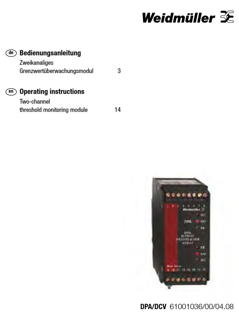 Weidmüller DPA/DCV Manuel utilisateur