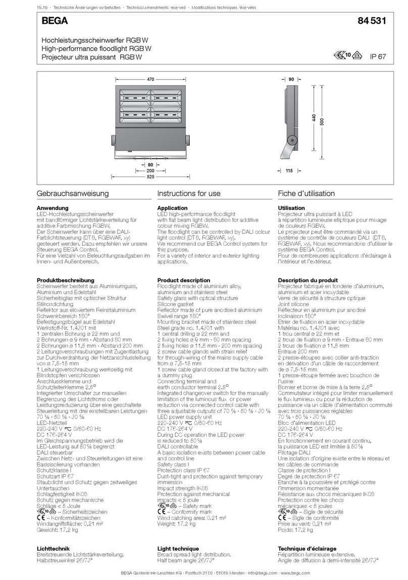 BEGA 84 531 Manuel utilisateur