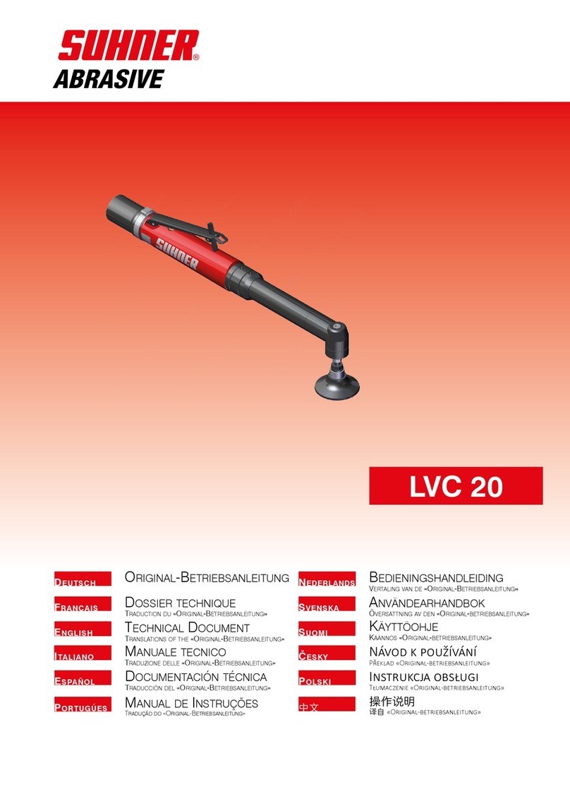 SUHNER ABRASIVE LVC 20 Manuel technique