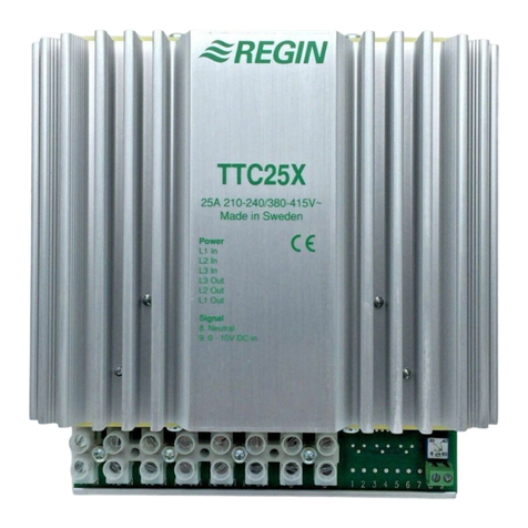Regin TTC25X Manuel utilisateur
