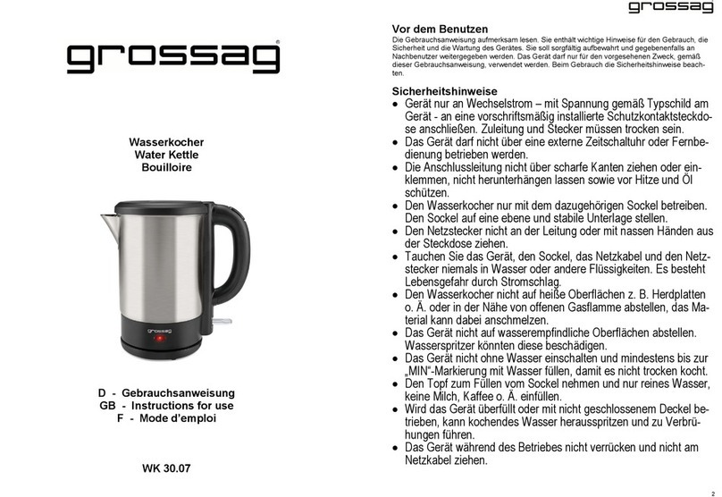 grossag WK 30.07 Manuel utilisateur