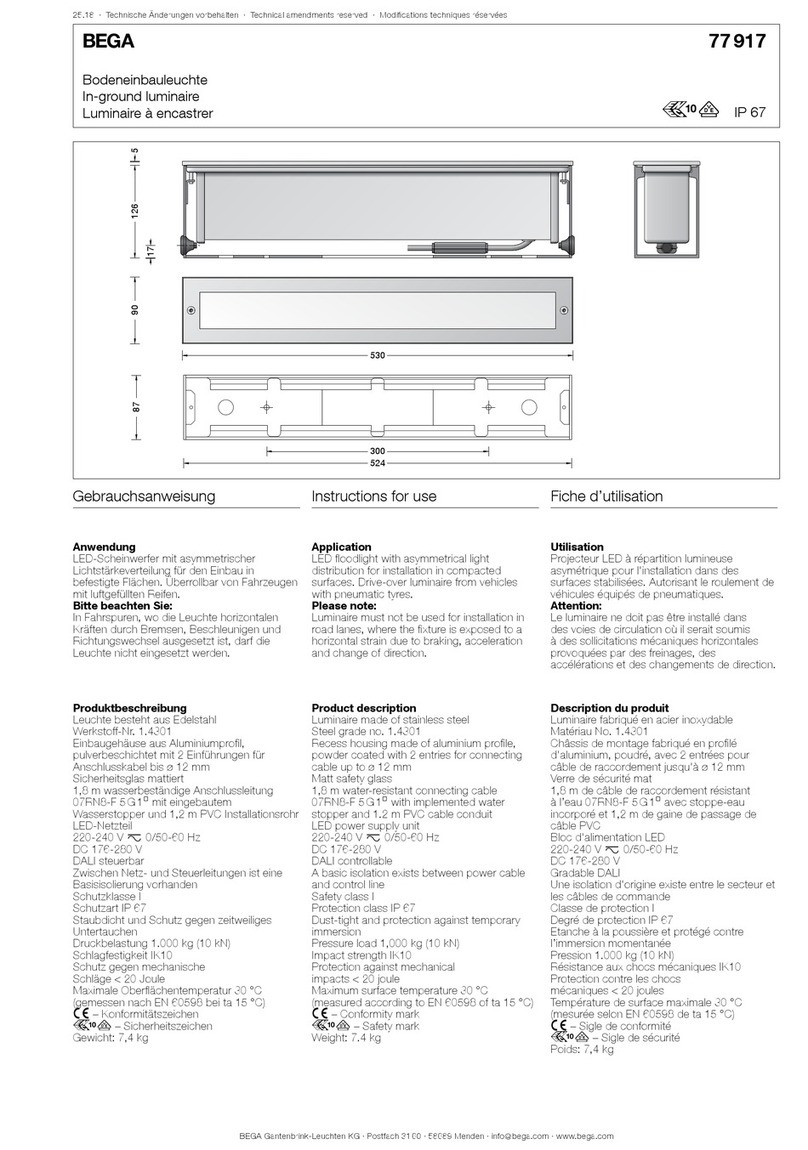 BEGA 77 917 Manuel utilisateur