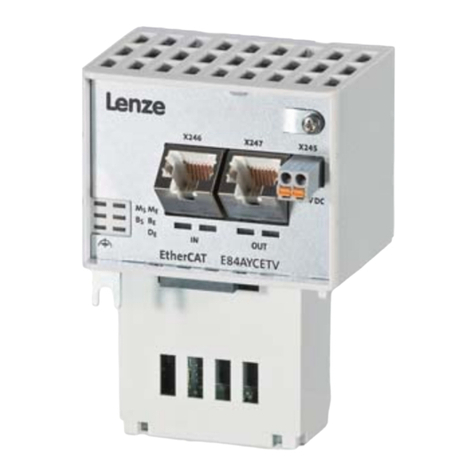 Lenze EtherCAT E84AYCET Manuel utilisateur